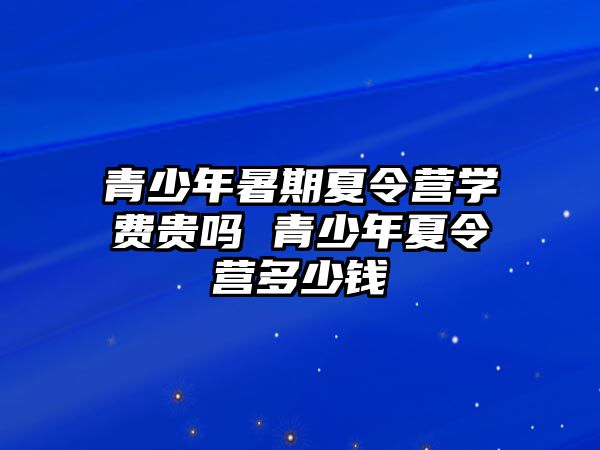 青少年暑期夏令營學費貴嗎 青少年夏令營多少錢