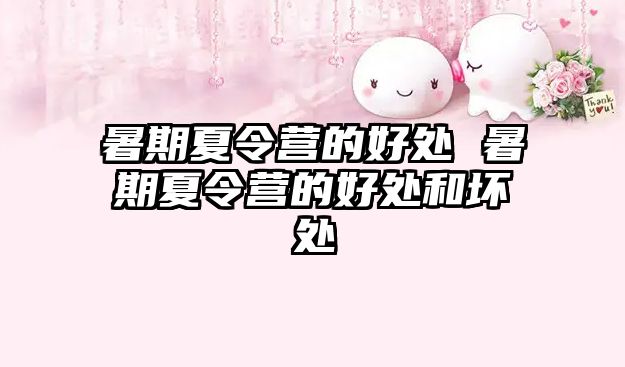 暑期夏令營的好處 暑期夏令營的好處和壞處