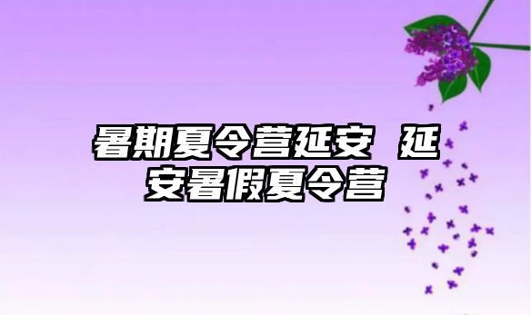 暑期夏令營延安 延安暑假夏令營