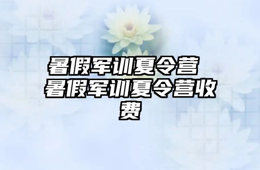 暑假軍訓夏令營 暑假軍訓夏令營收費