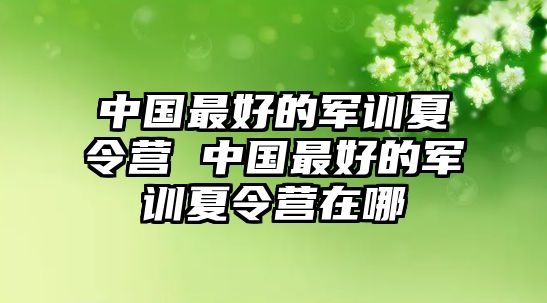 中國最好的軍訓夏令營 中國最好的軍訓夏令營在哪
