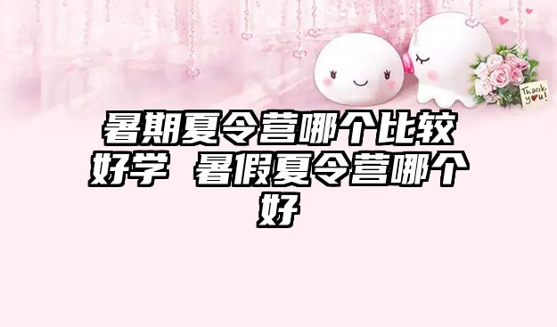 暑期夏令營哪個比較好學 暑假夏令營哪個好