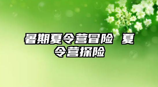 暑期夏令營冒險 夏令營探險