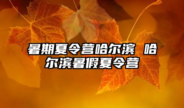 暑期夏令營哈爾濱 哈爾濱暑假夏令營