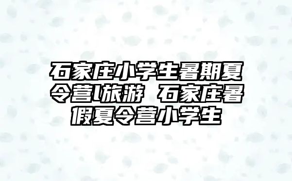 石家莊小學生暑期夏令營l旅游 石家莊暑假夏令營小學生