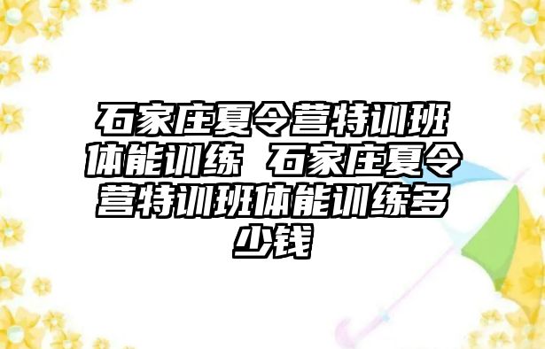 石家莊夏令營特訓班體能訓練 石家莊夏令營特訓班體能訓練多少錢