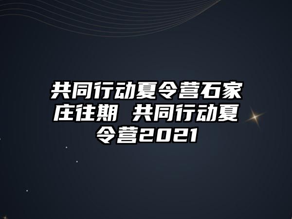 共同行動夏令營石家莊往期 共同行動夏令營2021