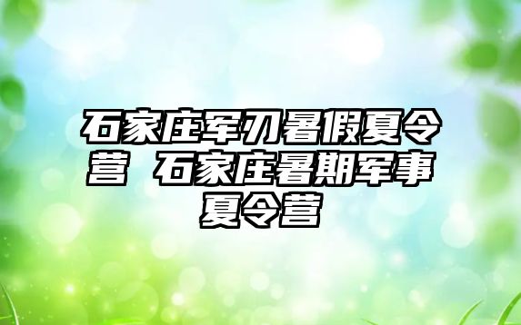 石家莊軍刃暑假夏令營 石家莊暑期軍事夏令營