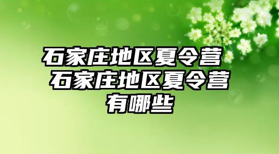 石家莊地區(qū)夏令營(yíng) 石家莊地區(qū)夏令營(yíng)有哪些