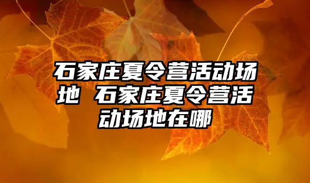 石家莊夏令營活動場地 石家莊夏令營活動場地在哪