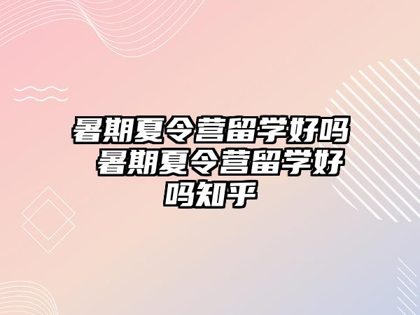 暑期夏令營留學好嗎 暑期夏令營留學好嗎知乎