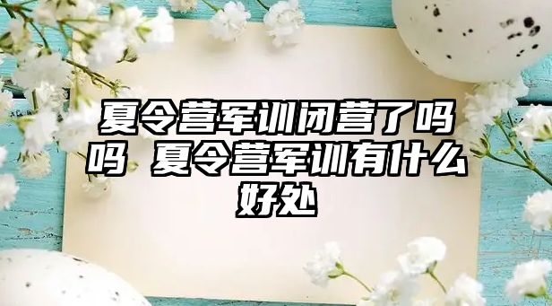夏令營軍訓閉營了嗎嗎 夏令營軍訓有什么好處