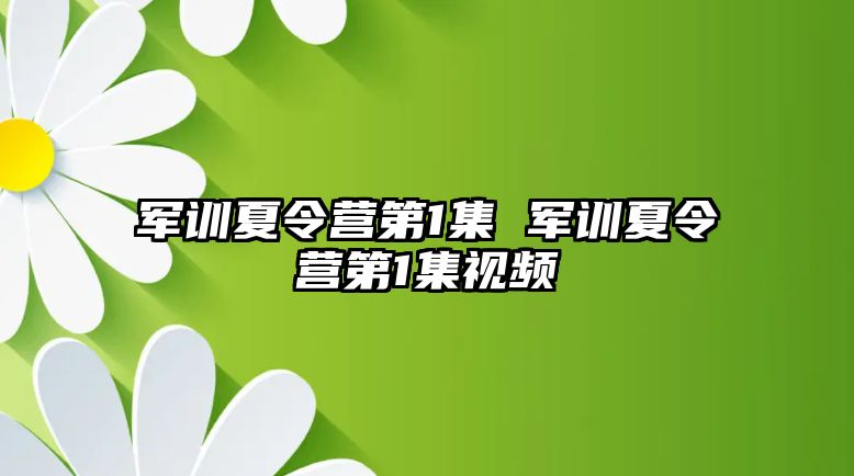 軍訓夏令營第1集 軍訓夏令營第1集視頻