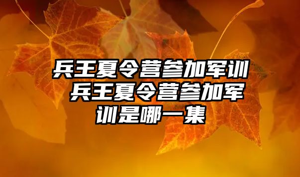 兵王夏令營(yíng)參加軍訓(xùn) 兵王夏令營(yíng)參加軍訓(xùn)是哪一集